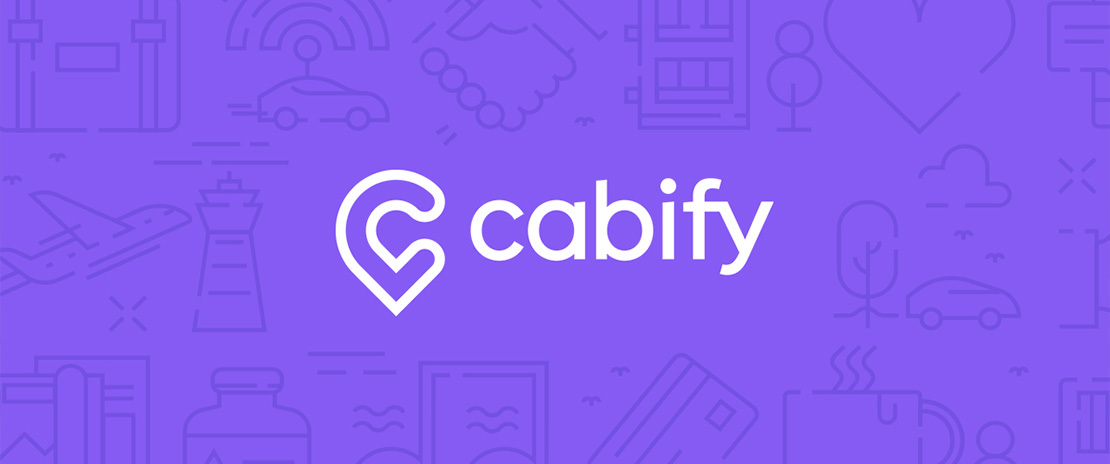 Símbolo da empresa de aplicativo de transporte Cabify.